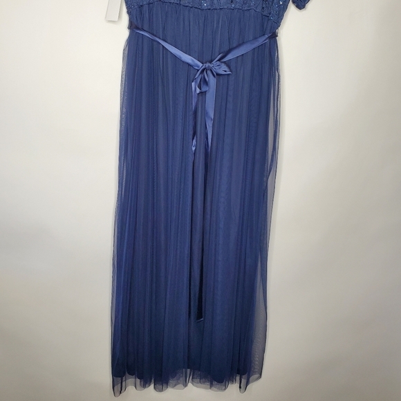 Candalite Women's Sequin Lace Maxi Dress Size 3X Lined Mesh Formal Gown NEW - Picture 8 of 16